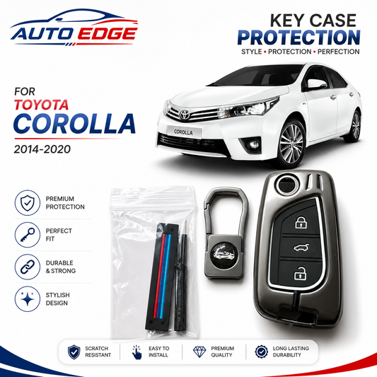 Toyota Corolla Altis 2015-2020 Metal Alloy key cover.