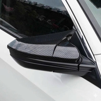 Honda Civic X 2016–2021 Batman Style Side Mirror Covers | Carbon Fiber Look | Premium Fit